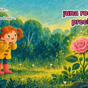 Páginas 8 y 9: Rosa y Rosalino encuentran la rosa rosa
