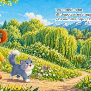 Páginas 2 y 3: Rosa y Rosalino se van de picnic al río